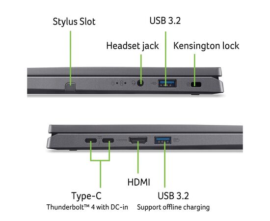 Ноутбук Acer Aspire Spin 14 ASP14-52MTN-52Q8 (NX.J3JEU.001), зображення 12