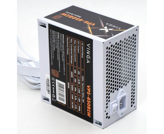 Блок питания Vinga 650W (VPS-650B1W), изображение 2