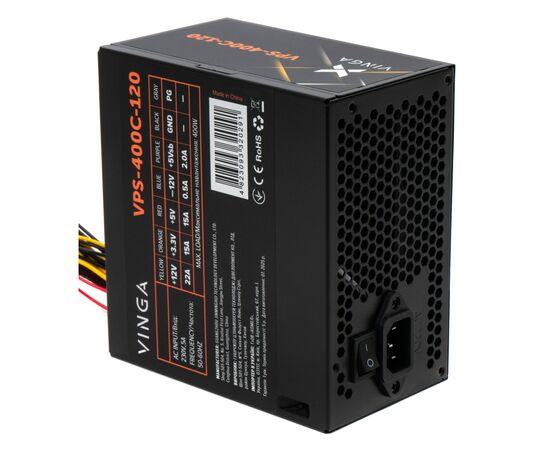 Блок питания Vinga 400W ОЕМ (VPS-400С-120), изображение 3