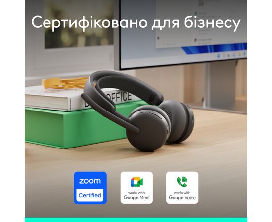 Наушники Logitech Zone Wireless 2 ES Busines Graphite (981-001498), изображение 2