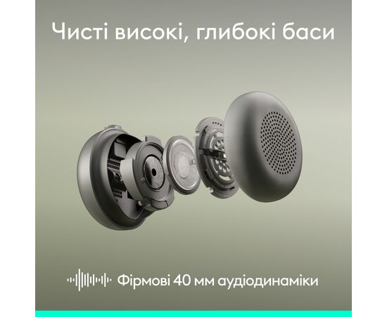 Наушники Logitech Zone Wireless 2 ES Busines Graphite (981-001498), изображение 4