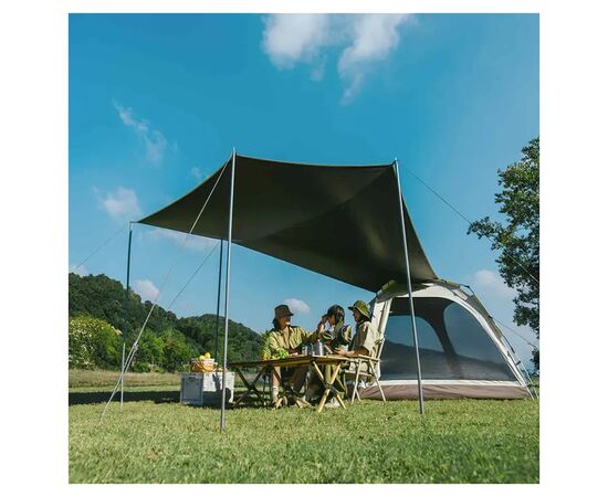 Палатка Naturehike чотиримісний із тентом автоматичний Ango CNK2550WS010, коричневий (6927595789094), изображение 2