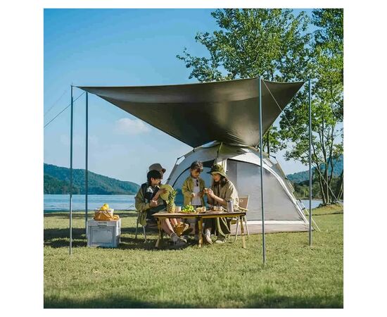 Палатка Naturehike чотиримісний із тентом автоматичний Ango CNK2550WS010, коричневий (6927595789094), изображение 3