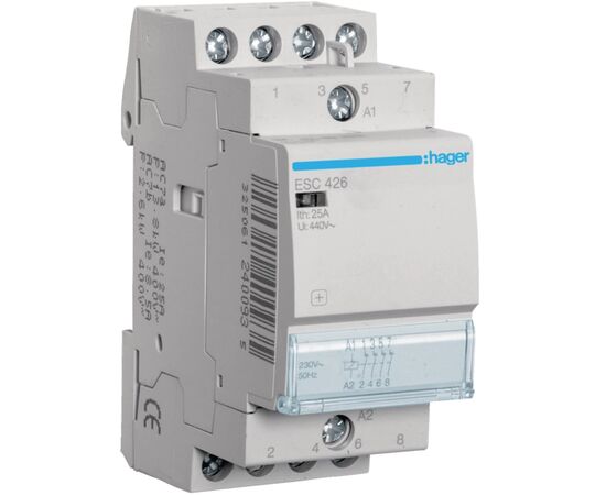Автоматический выключатель Hager 25 A 230V 4NC 2P (B) (ESC426)