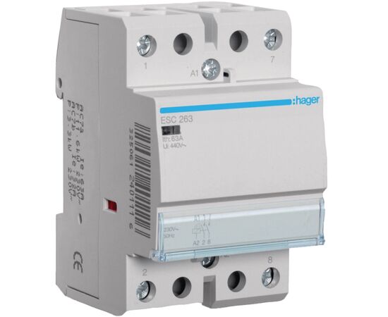 Автоматический выключатель Hager 63 A 230V 2NO 3P (B) (ESC263)