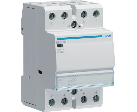 Автоматичний вимикач Hager 63 A 230V 4NO 3P (A) (ESC463)