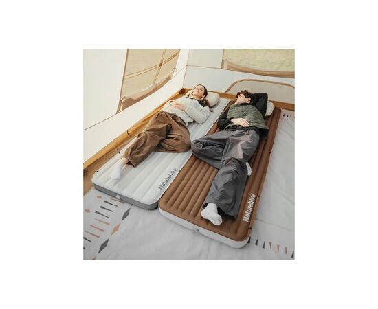 Матрас надувной Naturehike CNK2450WS035, 198х68х9.5 см, білий із вбудованою помпою (6927595796962), изображение 5