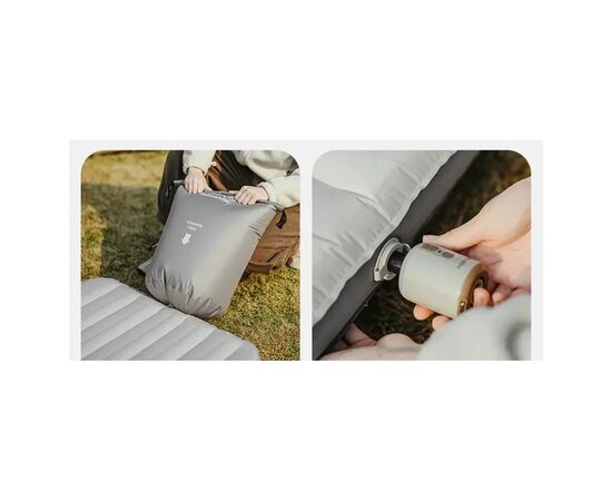 Матрас надувной Naturehike CNK2450WS034, 198х68х9.5 см, білий, із мішком для надування (6975641888048), изображение 6
