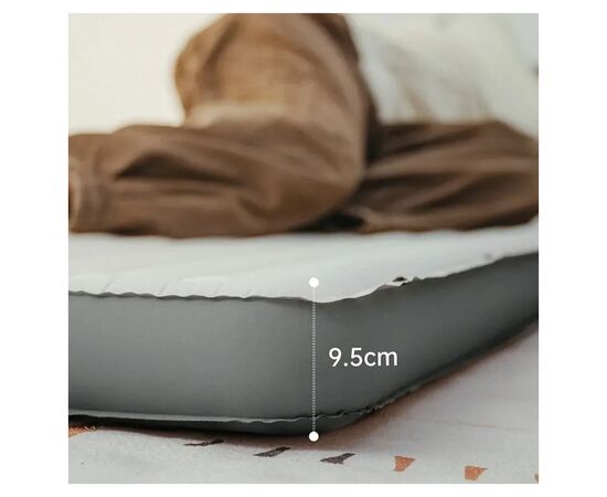 Матрас надувной Naturehike CNK2450WS034, 198х68х9.5 см, коричневий, із мішком для надування (6927595798881), изображение 5