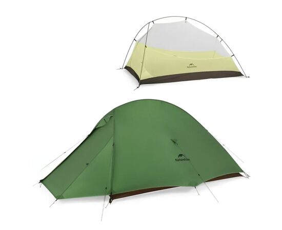 Намет Naturehike надлегкий двомісний Cloud Up Pro CNK2350WS020, темно-зелений (6927595798737), зображення 2