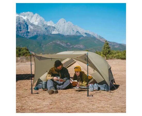 Палатка Naturehike надлегкий двомісний Mongar CNK2550WS016, 15D, сiрий (6927595770504), изображение 7