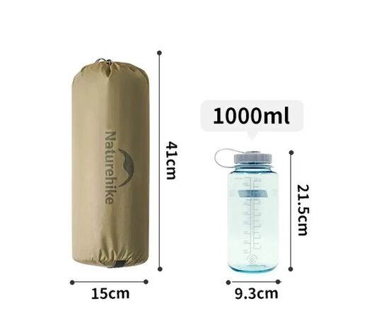 Палатка Naturehike надлегкий двомісний Mongar CNK2550WS016, 15D, сiрий (6927595770504), изображение 9