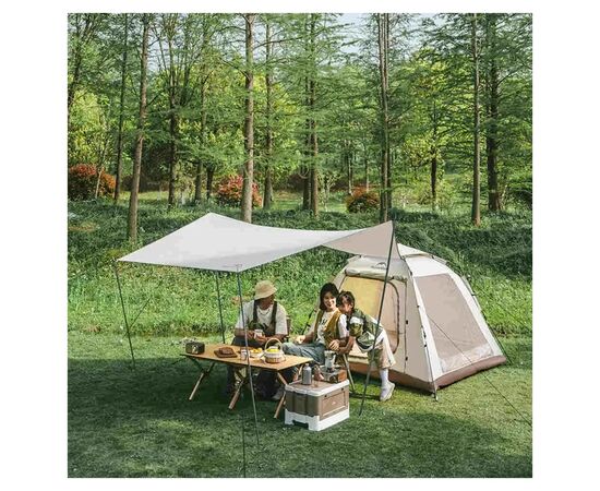 Палатка Naturehike тримісний автоматичний із тентом Ango Picnic CNK2450WS021, коричневий (6976023922817), изображение 4