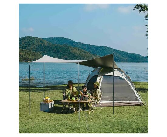 Палатка Naturehike чотиримісний із тентом автоматичний Ango CNK2550WS010, сірий (6975641888123), изображение 2