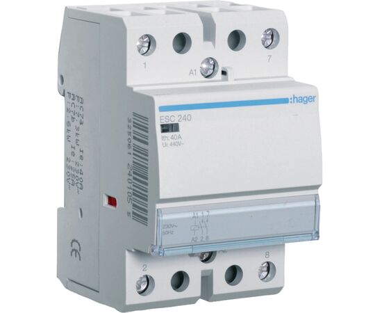 Автоматичний вимикач Hager 40 A 230V 2NO 3P (A) (ESC240)