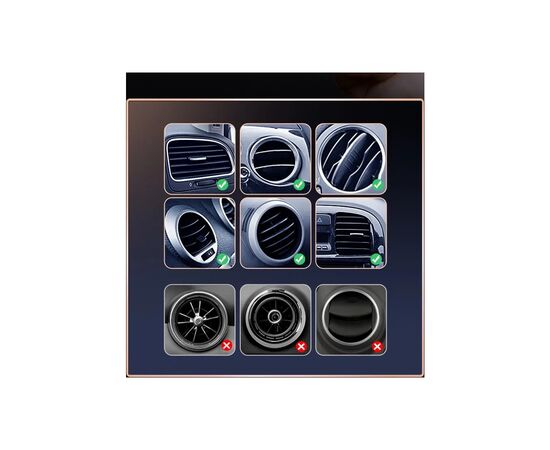 Универсальный автодержатель Ugreen LP290 Waterfall-Shaped Magnetic Phone Holder Black (80712B), изображение 4