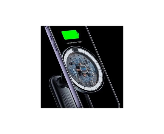 Универсальный автодержатель Essager Arpege 15W Magnetic Wirless Car Charger with Phone Holder Function (Rotate Version) Black (EZJCX-GY01B-Z), изображение 3