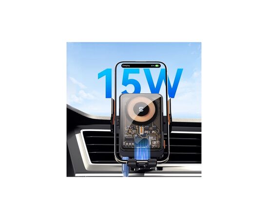 Универсальный автодержатель Essager Junyi 15W Wireless Phone Holder for Car (Air Outlet Type) (EZJWX-JY01-Z), изображение 7