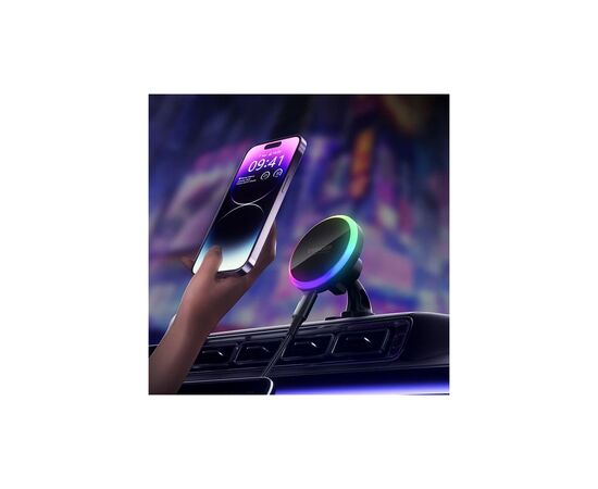 Универсальный автодержатель Essager Neon magnetic wireless charger car bracket beak hook+paste (EZJCX-NH01-Z), изображение 4