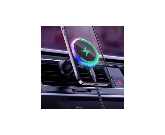 Универсальный автодержатель Essager Neon magnetic wireless charger car bracket beak hook+paste (EZJCX-NH01-Z), изображение 5