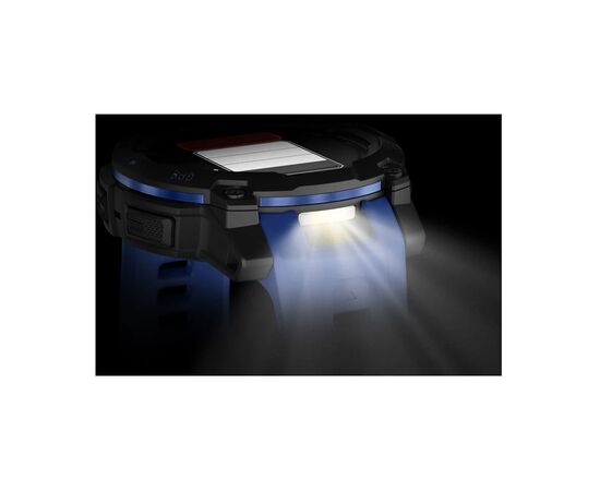 Смарт-годинник Garmin Instinct 3, 45mm, AMOLED, Black with Bolt Blue Band, GPS смарт-годинник (010-02936-03), зображення 8