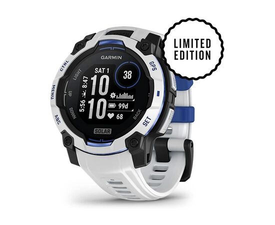 Смарт-часы Garmin Instinct 3, 45mm, Solar, Whitestone with Whitestone Band, GPS смарт-годинник (010-02934-03)