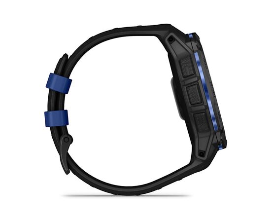 Смарт-годинник Garmin Instinct 3, 50mm, AMOLED, Black with Bolt Blue Accents, GPS смарт-годинник (010-03020-03), зображення 4