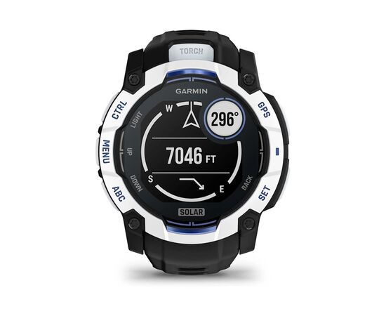 Смарт-годинник Garmin Instinct 3, 50mm, Solar, Whitestone with Black Band, GPS смарт-годинник (010-02935-03), зображення 10