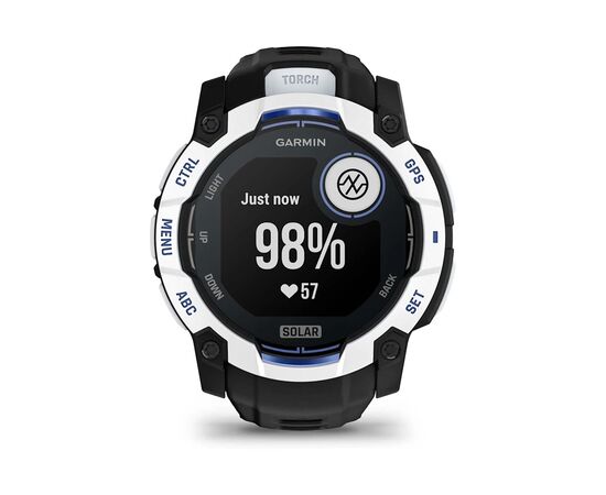 Смарт-годинник Garmin Instinct 3, 50mm, Solar, Whitestone with Black Band, GPS смарт-годинник (010-02935-03), зображення 9