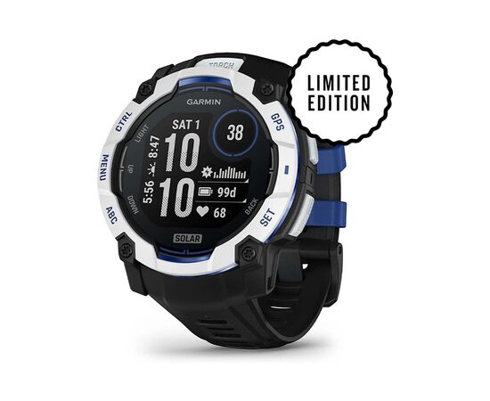 Смарт-годинник Garmin Instinct 3, 50mm, Solar, Whitestone with Black Band, GPS смарт-годинник (010-02935-03)