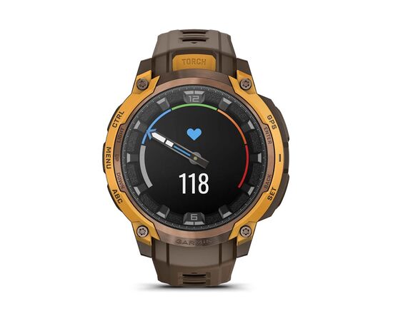 Смарт-годинник Garmin Instinct Crossover AMOLED, BronzeSunburst/Cocoa, GPS смарт-годинник (010-03398-01), зображення 11