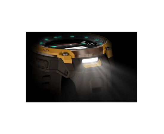 Смарт-годинник Garmin Instinct Crossover AMOLED, BronzeSunburst/Cocoa, GPS смарт-годинник (010-03398-01), зображення 12