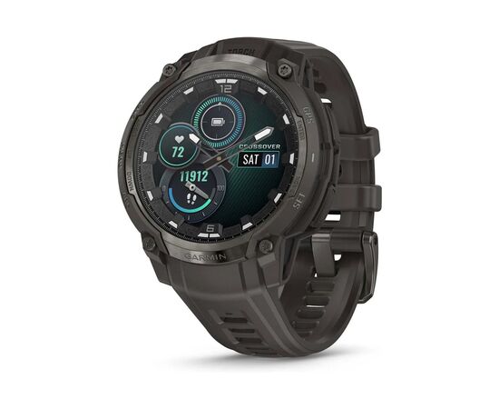 Смарт-часы Garmin Instinct Crossover AMOLED, Charcoal Grey/Charcoal Grey, GPS смарт-годинник (010-03398-00)