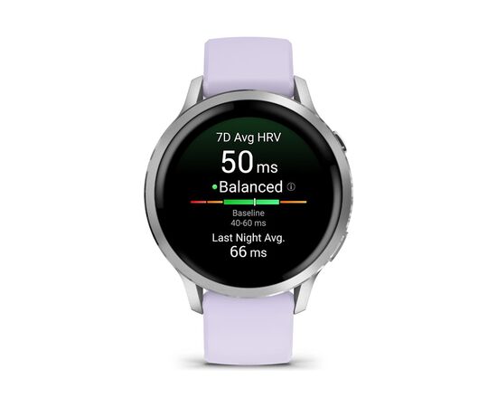 Смарт-годинник Garmin Venu 4 (41mm), Gray w/ Silver + Periwinkle, GPS смарт-годинник (010-03013-01), зображення 2