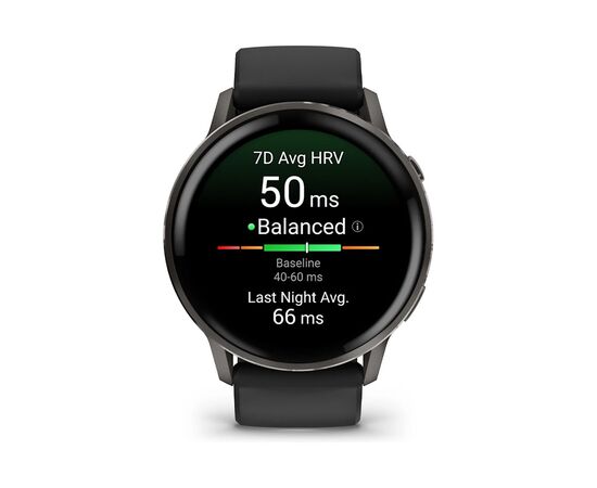 Смарт-часы Garmin Venu 4 (45mm), Black w/ Slate + Black, GPS смарт-годинник (010-03014-00), изображение 2