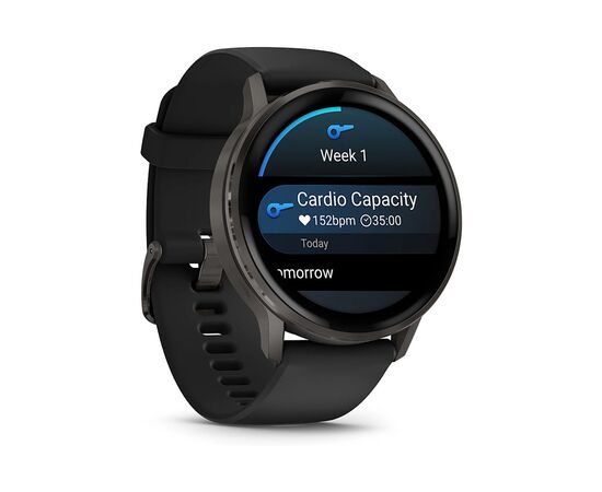 Смарт-часы Garmin Venu 4 (45mm), Black w/ Slate + Black, GPS смарт-годинник (010-03014-00), изображение 3
