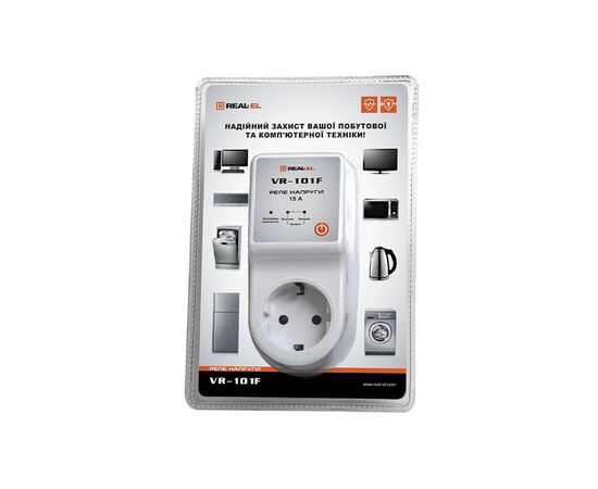 Реле напруги REAL-EL VR-101F, white (EL122300009), зображення 8