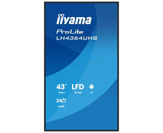 LCD панель iiyama LH4364UHS-B1AG, зображення 2
