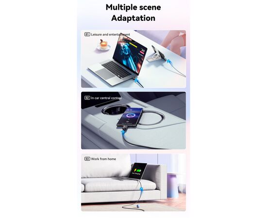 Дата кабель USB-C to USB-C 1.0m 100W black Essager (EXCTT1-WL01-P), зображення 8