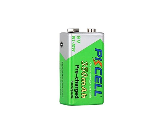 Аккумулятор Крона 350mAh 9V Ni-MH NiMH Rechargeable Battery, 1 шт/бл PkCell (PC/6LR61/350-1B)