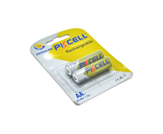 Аккумулятор AA R6 2800mAh 1.2V NiMH Rechargeable Battery, 2шт/бл PkCell (PC/AA2800-2B)