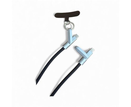 Дата кабель USB-C to USB-C 1.2m PD3.1 100W braided black XoKo (XK-SC-HLD-200-BK), изображение 3