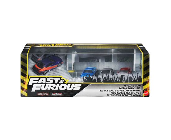 Машина Hot Wheels набор Fast and Furious Токийский дрифт (JFL99), изображение 7
