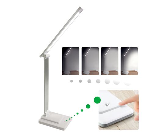 Настольная лампа Євросвітло LED Ridy-10-2 10 Вт біла, изображение 3