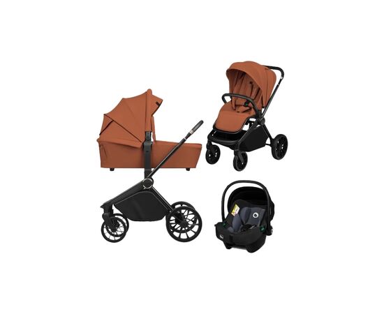 Коляска Lionelo Mika plus 3 in 1 brown rust (LO-MIKA PLUS 3IN1 BROWN RUST)