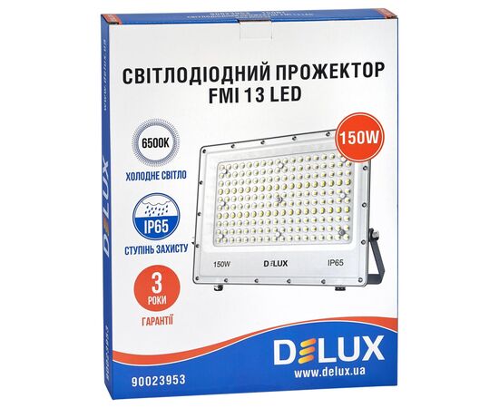 Прожектор Delux FMI 13 LED 150Вт 6500K_IP65 серый (90023953), изображение 2