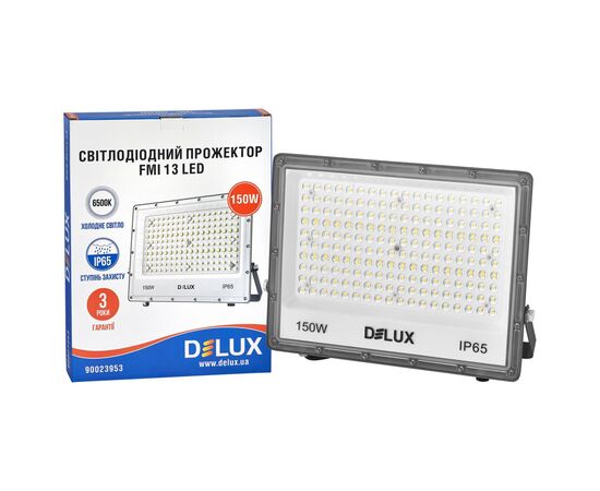 Прожектор Delux FMI 13 LED 150Вт 6500K_IP65 серый (90023953), изображение 3