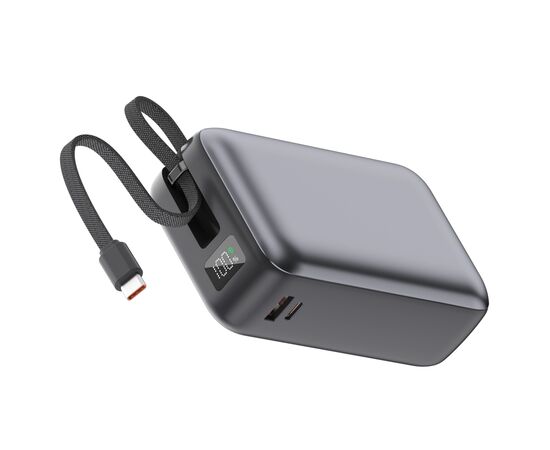 Батарея універсальна Vinga 30000 mAh 65W Display Cable (VPBB3065C)