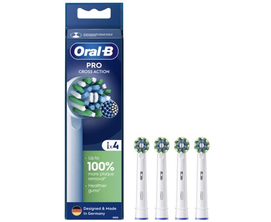 Насадка для зубной щетки Oral-B Cross Action EB50RX 4 шт (8006540847770)
