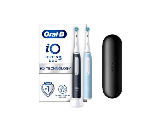 Электрическая зубная щетка Oral-B iO Series 3 Duo Black & Blue (8006540731772), изображение 2